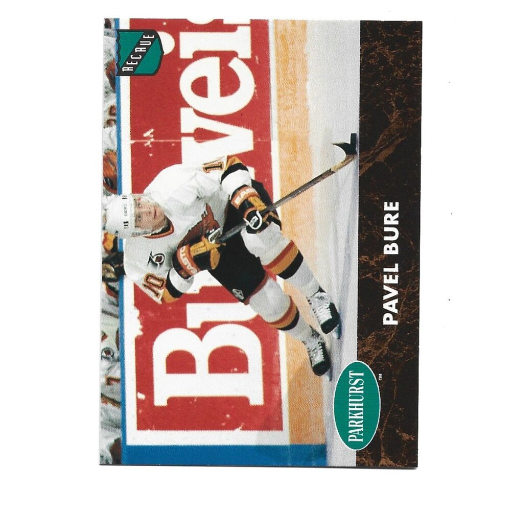 1992 French Parkhurst Pavel Bure Vancouver Canucks Rookie Hockey Card [h82]
